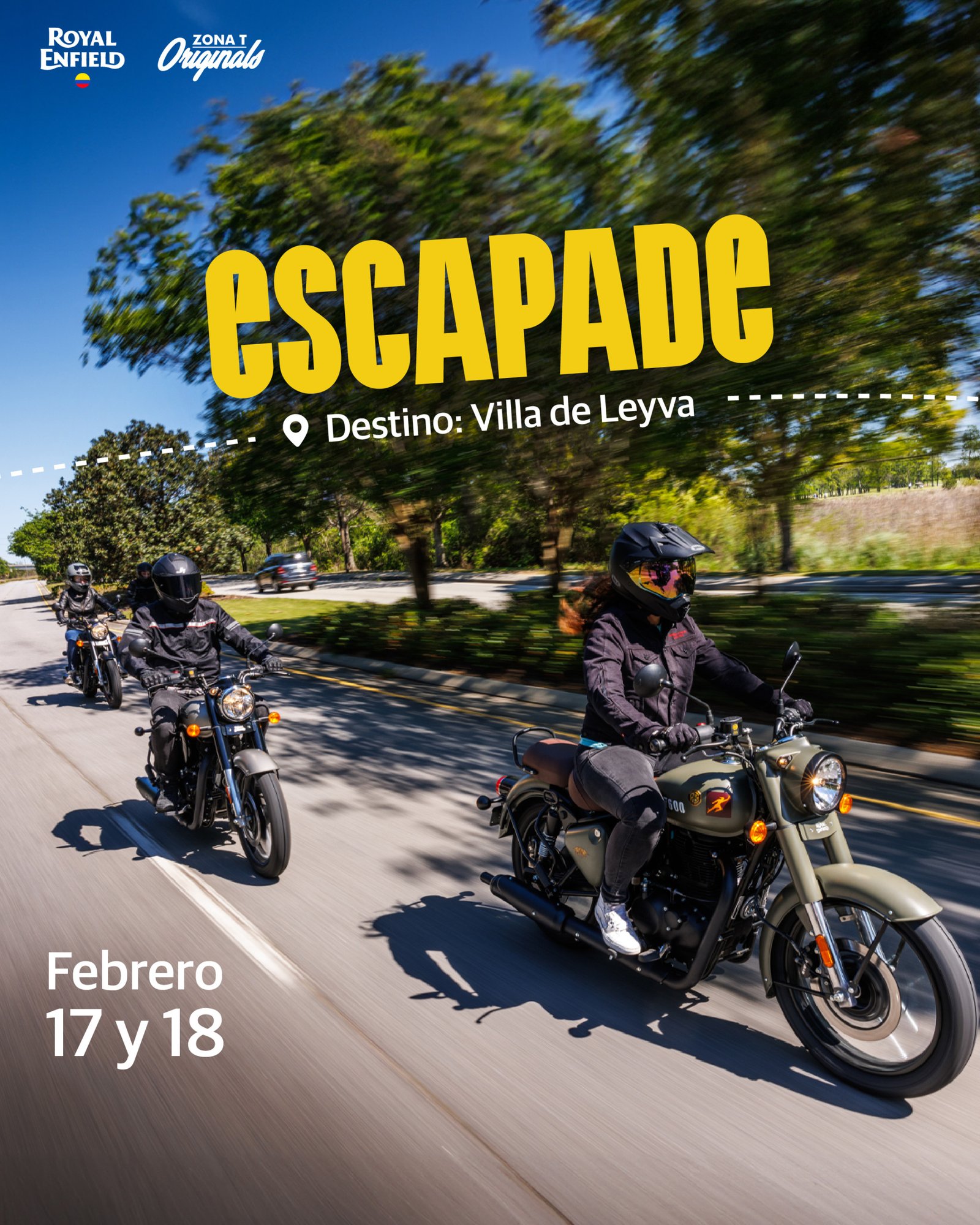ESCAPADE a Selina Villa de Leyva, exclusivo para la comunidad Royal Enfield.