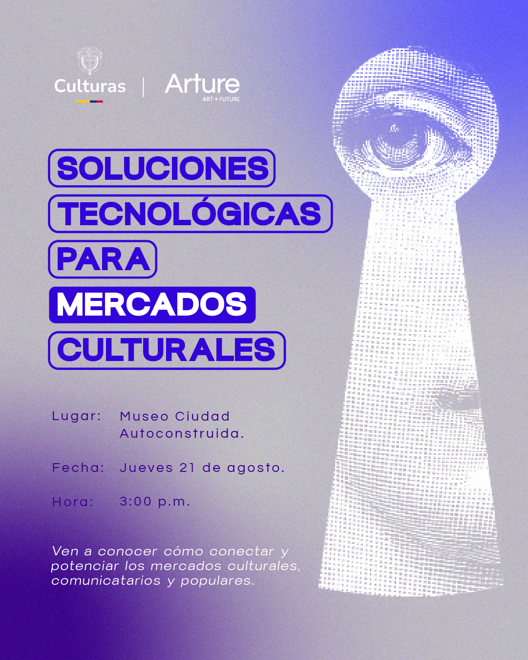 Soluciones tecnológicas para mercados culturales